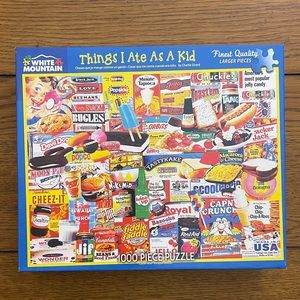 White Mountain 1000pc Puzzle - Things I Ate As A Kid